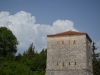 Venetian tower, baroque clouds, Butrint