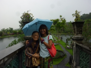 Okay, perhaps our visit to Tirta Gangga was slightly spoiled by the rain - but we're still smiling