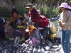 On Monday everyone goes to the park and feeds the pigeons
