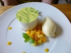 Pudding at Zona, coconut and mango