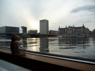 The view from our room on the boat Hotel CPH Living