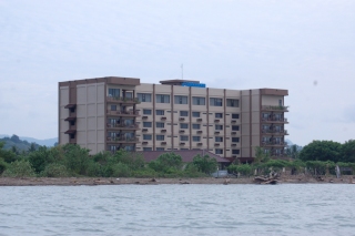 This hotel is just along the shore from ours. It must be the ugliest hotel I have ever seen, especially given the tropical island setting