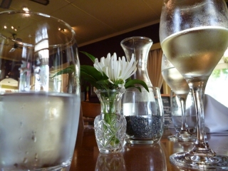 A couple of glasses of wine with our lunch and the day was saved