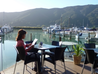 Breakfast in Havelock, at the Slip Inn - which also cooks up good green-lip mussels for dinner