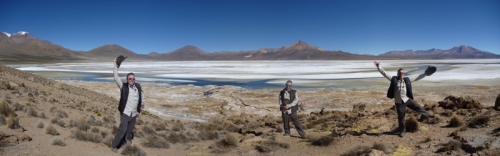 The Salar de Surire is a surreal spot more than 4.5kms above sea level