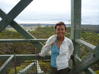 We want to see as much of the world as possible. You can see quite a lot from the top of a fifty metre Karri tree!