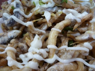 Whitebait! Entirely inappropriate for breakfast