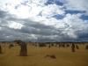 Here the skies vibrate above the strange toothy protrusions of the Pinnacles desert